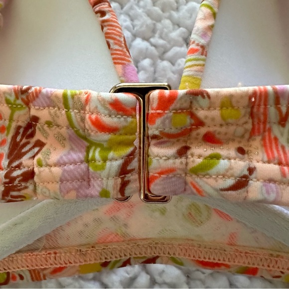 Victoria’s Secret Angel convertible push up bikini top orange floral ruched 36C - Picture 7 of 7